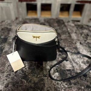 Le Bag Small Crossbody Purse with Gold Dragonfly Accent